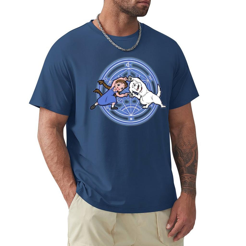 Fullmetal Fusion Alchemist T-Shirt Bluse Rapper Grafik-Tees Baggy Shirts Sommer Tops Kurzarm-Tee Herren