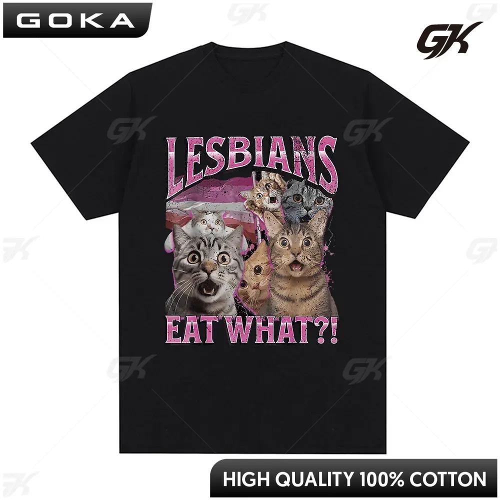 Fun cat lover humorous Tshirt mens fashion Novelty Tshirt 100 cotton casual oversized shortsleeved Tshirt S