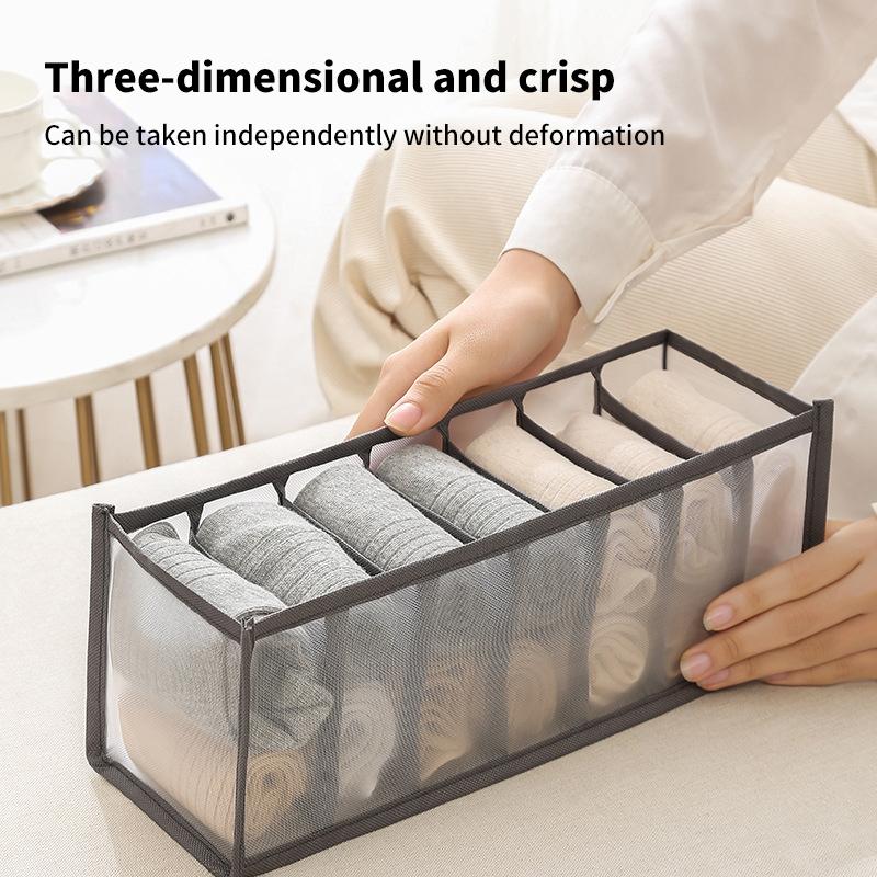 2/3Pcs Underwear Drawer Organizer Storage Box Foldable Closet Organizers Drawer Divider Storage Boxes For Underpants Socks Bra