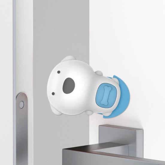 Door Stopper Safety Anti-collision Silicone Cartoon Dog Shape Anti-pinch Door Handle Bumper Daily Use