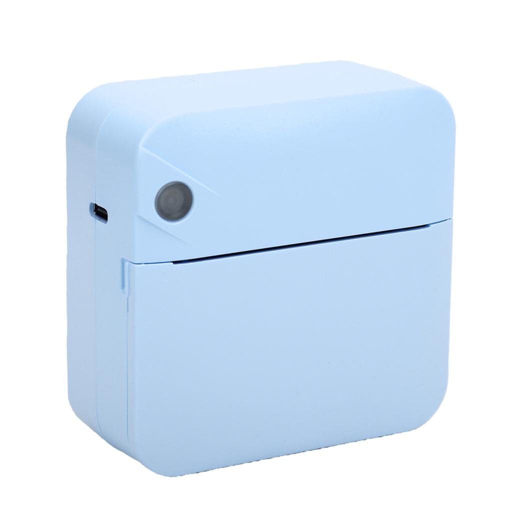 Mini Thermal Printer Bluetooth Inkless Portable Printer Pocket Label Maker with APP for DIY Photos Study Notes Blue