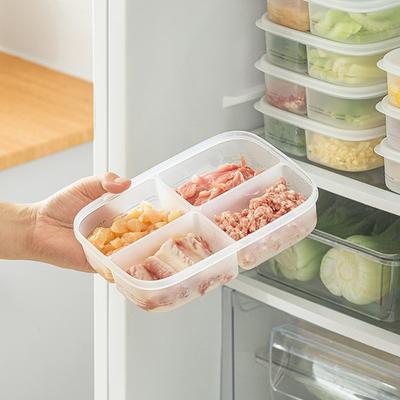 Refrigerator with Lid for Four-compartment Storage Box