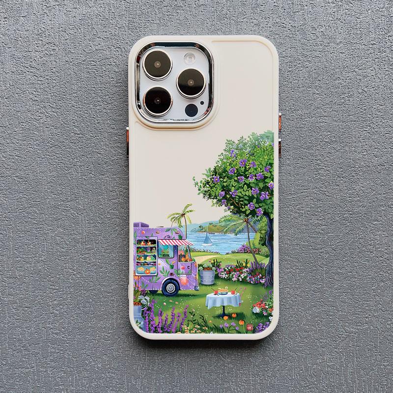 Coconut Tree Silicone Phone Case For iPhone 16 Pro Max 11 12 13 14 15 Pro Max X XR XS 7 8 15 Plus SE2 Summer Scenery Back Covers