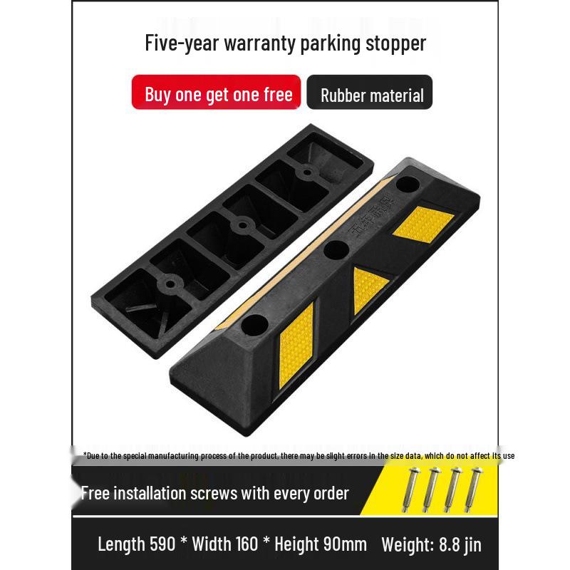 Rubber Parking Space Wheel Stopper and Positioner