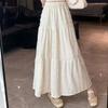 Summer New Temperament Solid Color Simple Small White Skirt Small Fragrant Skirt Trend