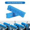 A84E-Vise Jaw Pads 5Inch,1 Pair Soft Jaws For Bench Vise Universal Jaw Covers Multi-Groove Design Clamping Metal Plastics