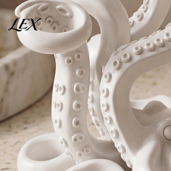 Flexible Tentacle Storage 3D Printed Octopus Toothbrush Holder, Creative Space Saving Desk Organizer, Durable Cute Accessories PLA Material