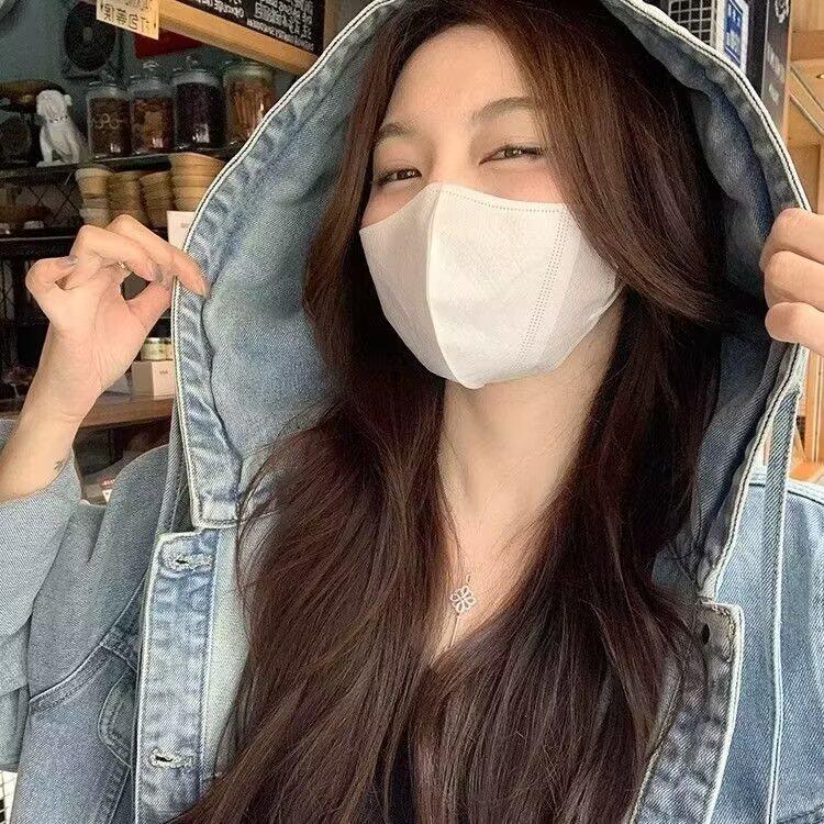 2024 Spring/Autumn Women's Hooded Loose-Fit Denim Jacket: Retro, Flattering, Casual Outerwear for a Slightly Chubby Style