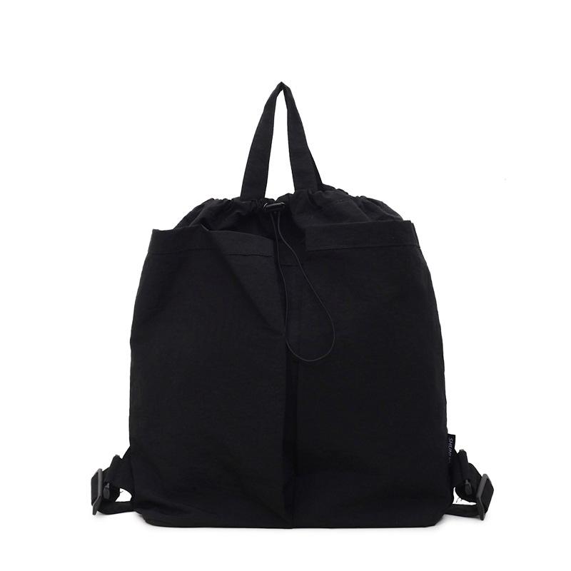 

Men s and women s new casual messenger bags, street shoulder commuter bags, large-capacity drawstring backpacks. чёрный