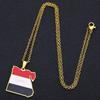 Collana Ciondolo Egiziano in Acciaio di Titanio Retro - Accessorio di Tendenza Etnica Unisex