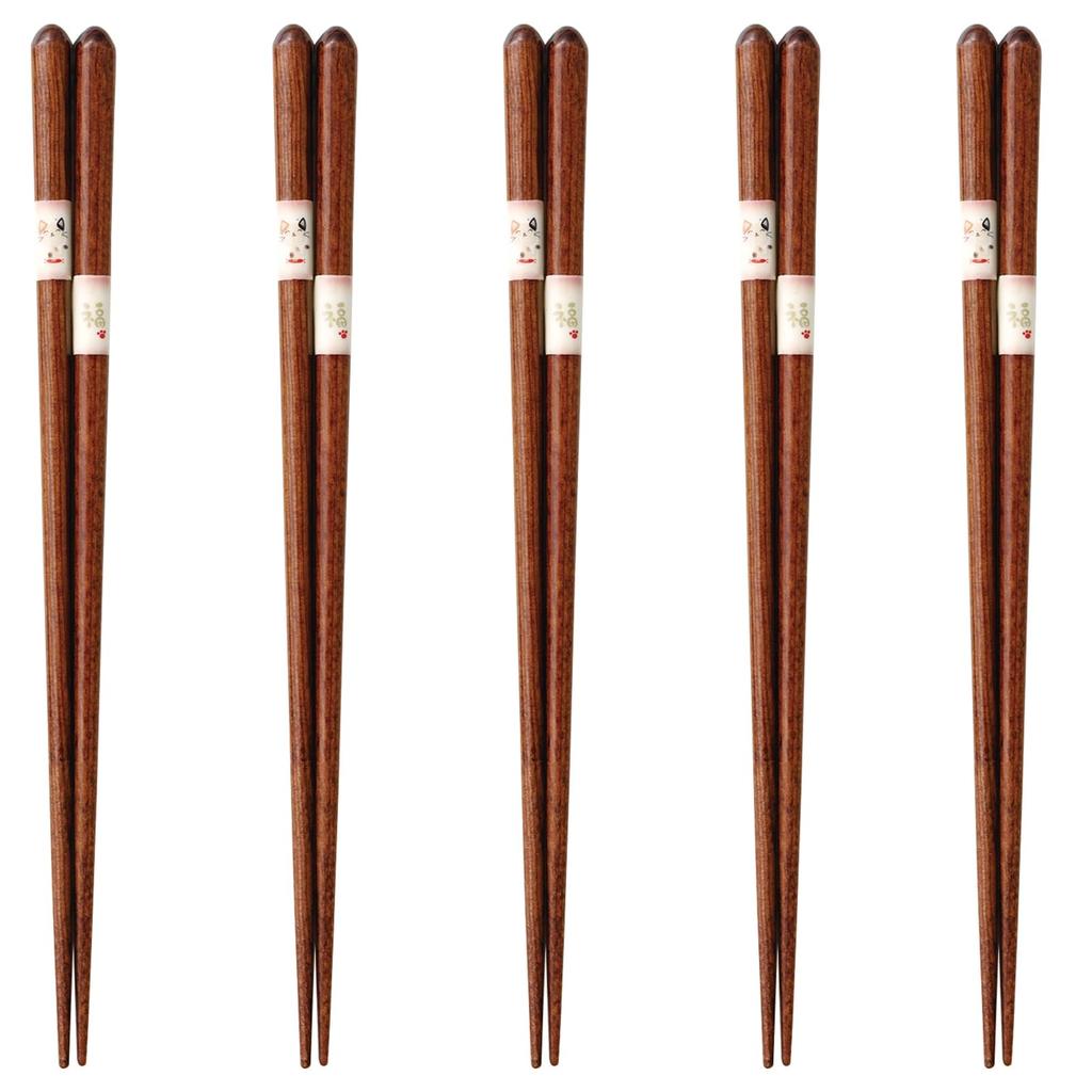 Happy Set of Dishwasher Made in PID7793 J-kitchens Chopsticks, 5, Material Wood, Safe, Japan,