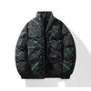 Mens Reversible Padded Jacket Winter Warm Stand Collar Casual Thick Cotton Coat Teens