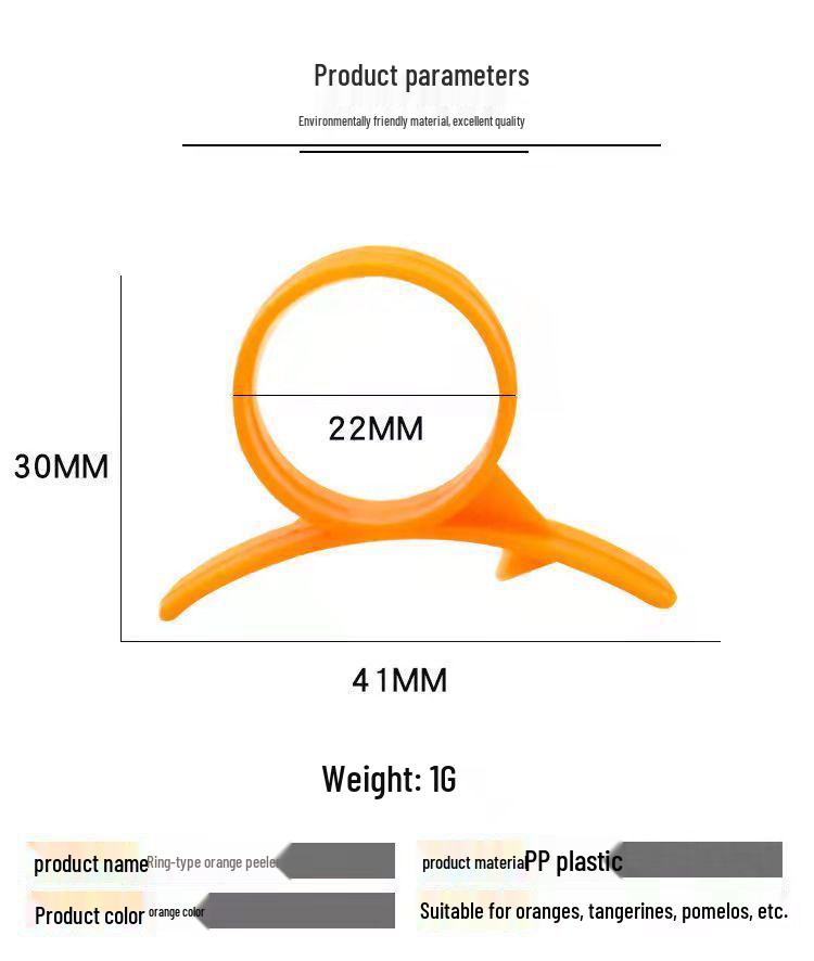 Ring-Shaped Non-Stick Orange & Citrus Peeler