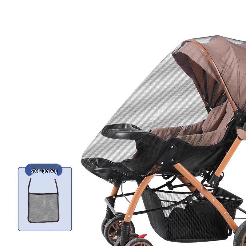 Universal Full Coverage Baby Stroller Mosquito Net with Enlarged Encrypted Mesh