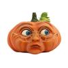 Pumpkin Shaped Decorative Resin Figurine for Home Office Table Centerpiece Autumn Harvest Festival Ornament Craft