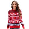 Snowflake Christmas Sweater 2026 Fall Winter Couple Knitwear Elk Round Neck Loose Fit