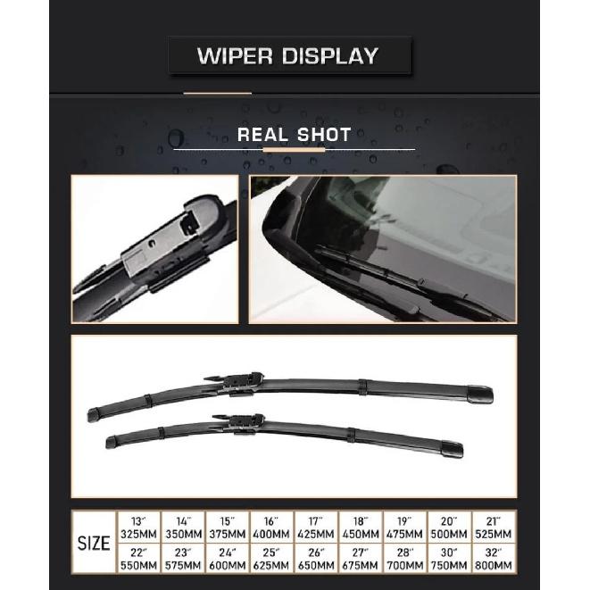 For Ford Mondeo Fusion 5 2015-2021 2016 2017 2018 2019 2020 Wiper Front Wiper Blades Windshield Windscreen Window Brush 28"+28"
