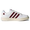 Adidas Originals NY 90 Stripes Leather Casual Slip Resistant Durable Low Top Skate Shoes Unisex Sneakers White Red HQ4271