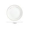 Elegant Gold-Rimmed Ceramic Dinner Plate