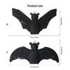 Halloween Bat Door Hanging Decoration, Black Paper Rope Wall Ornament for Window Ceiling Backdrops Home Display