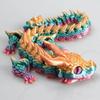 1PC 30CM 3D Printed Magic Dragon Movable Joint Fidget Toy Rotatable Articulated Office Desktop Ornament Adults Kid Toy Crafts