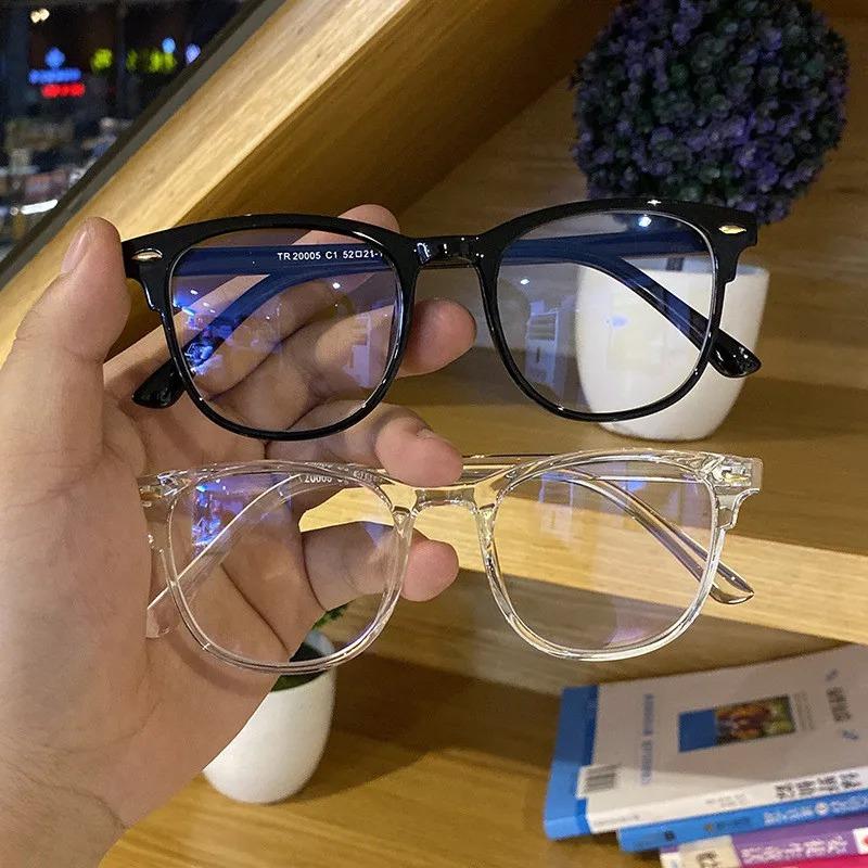 Anti Blue Light Computer Blocking Myopia Glasses Women Men Ultralight Clear Round Transparent Nearsight Eye Glasses