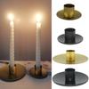 Simple Golden Candle Holders Metal Desktop Candlestick For Wedding Party Festival Candelabra Art Gifts Home Decor Candle Holders