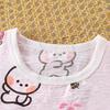 2tlg./Set Kind Unisex Entzückendes Kurzarm T-Shirt + Shorts Set Elastisch Kinder Lässig Sommerkleidung Bequemer Baby Mädchen Jungen Pyjama