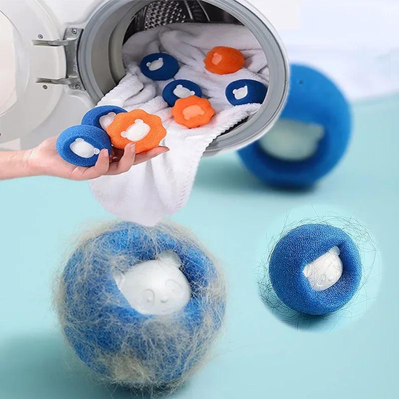 Pet Hair Remover Reusable Ball Laundry Washing Machine Filter Wool Sticker Cat Hair Remover Pet Fur Lint Catcher Pet Grooming