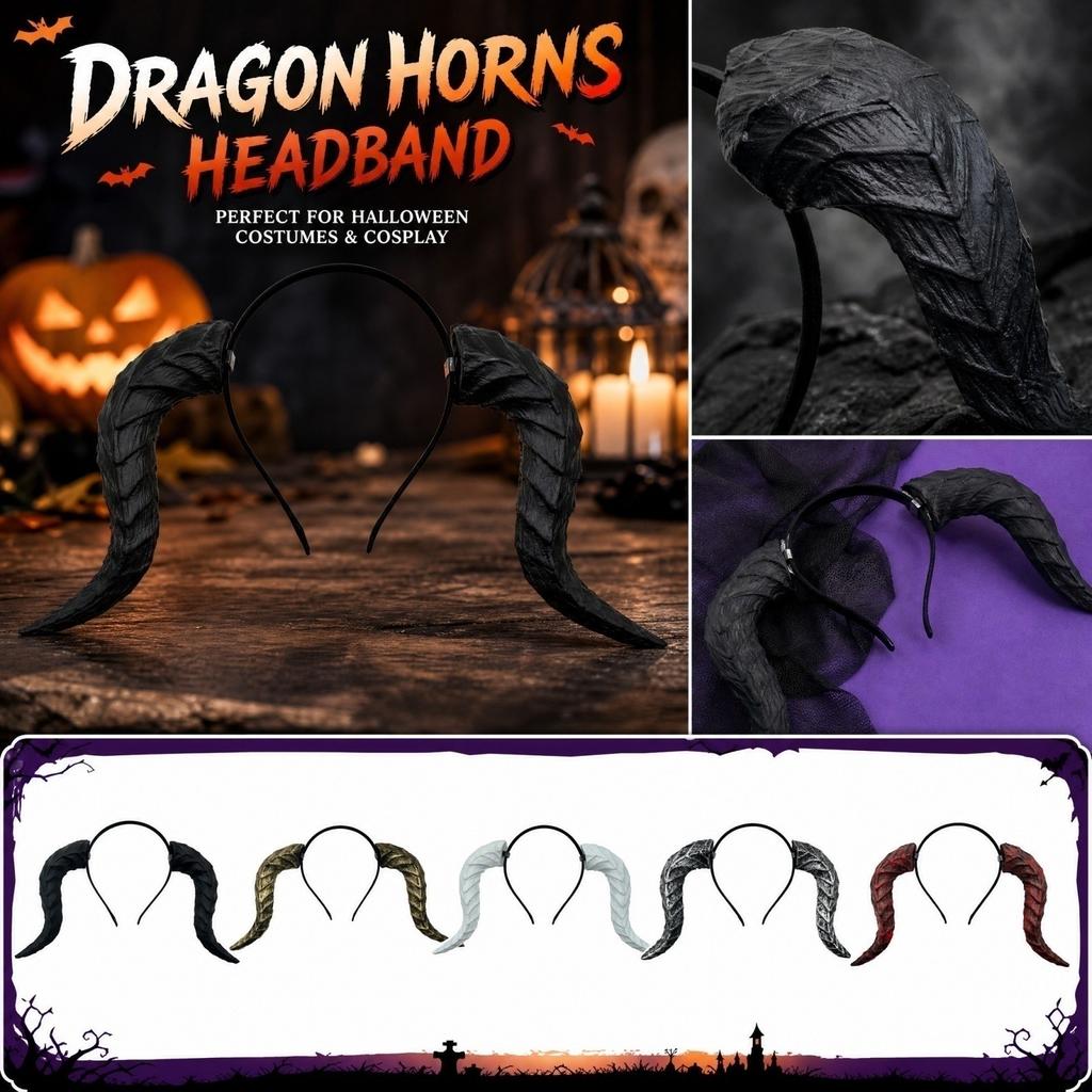 Halloween Headband Bull Headpiece for Costume Party Color