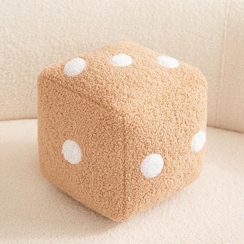 Plush Pattern Dice Toy Cute Cartoon Cushion With Pp Cotton Filling Office Home