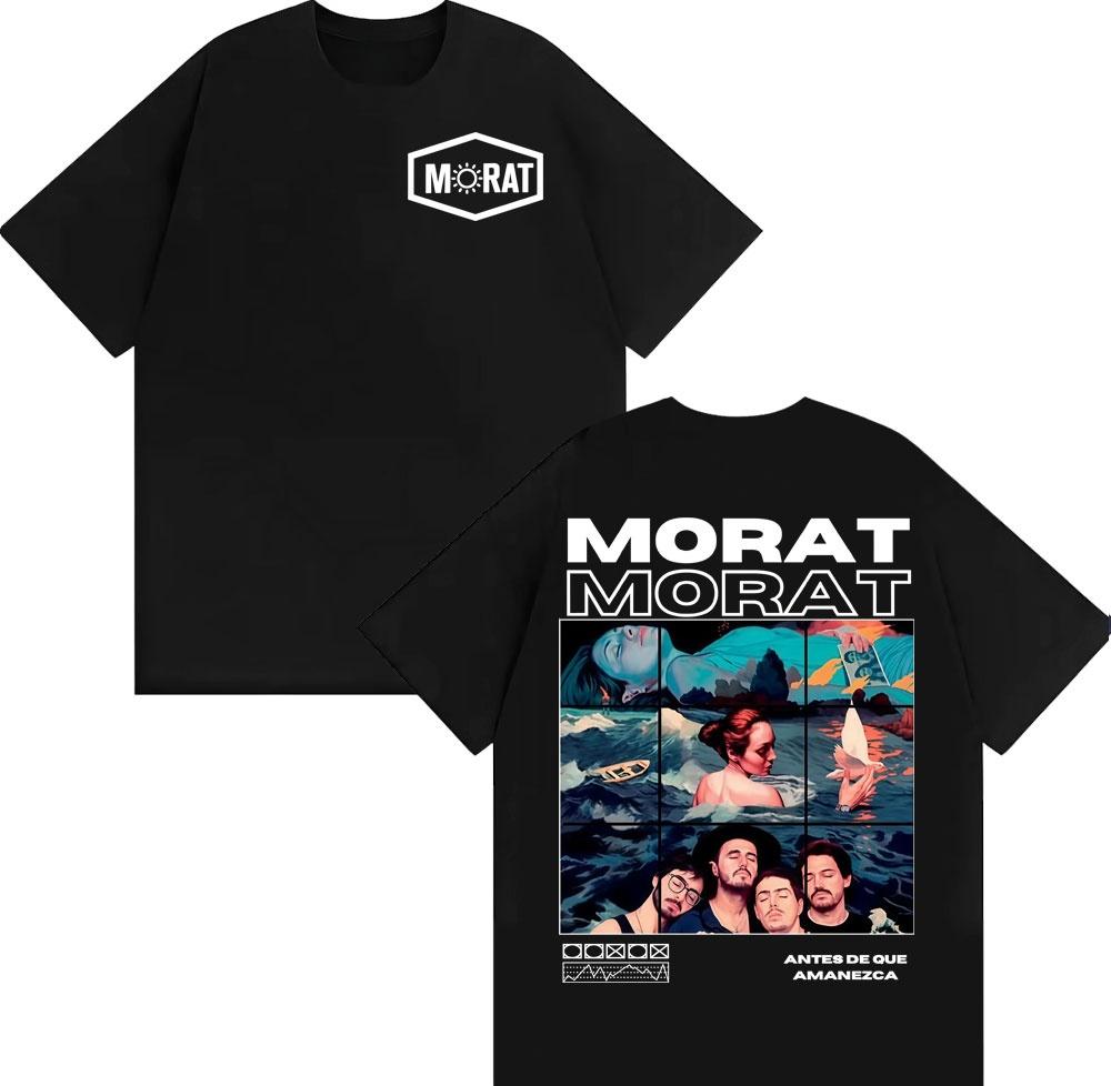 2025 Summer Band Morat Music Album Merch Mens Clothing Fashion Hip Hop Rock Style Tshirts Summer Tops EU Size Cotton Tshirt