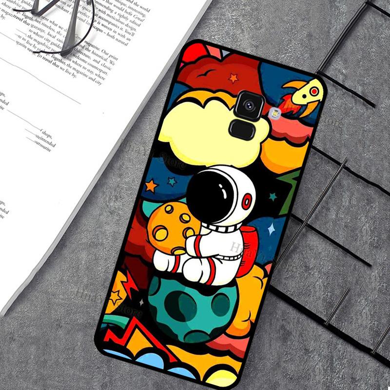 Space Aesthetic Spaceman Astronaut Phone Case For Samsung J7 J5 J3 J1 2016 A3 A5 2017 J4 J6 Plus J8 A7 A8 A9 2018 Case Cover