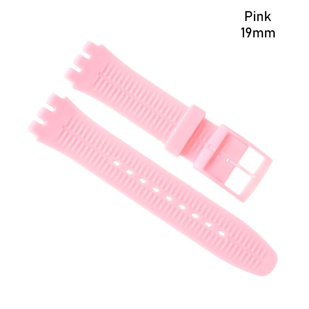 

Замена Пряжки Мужской и Женский Ремешок для Часов Спортивный Ремешок Силиконовый Ремешок Резина pink-19mm