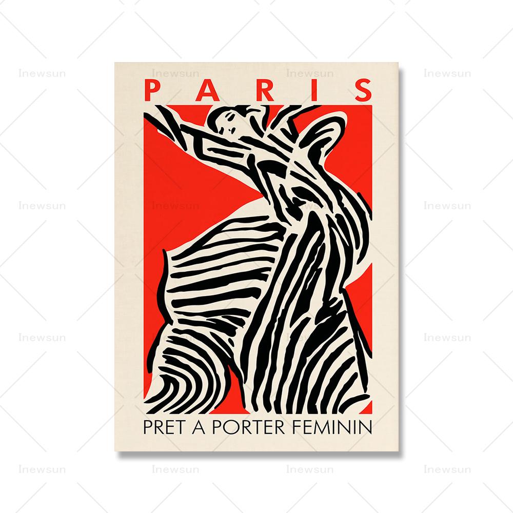 

Нью-Йорк Париж Ретро Эстетическая мода леопардовый бежевый постер и принт обложки журнала винтажные настенные картины Декор для холста 21x30cm No Framed