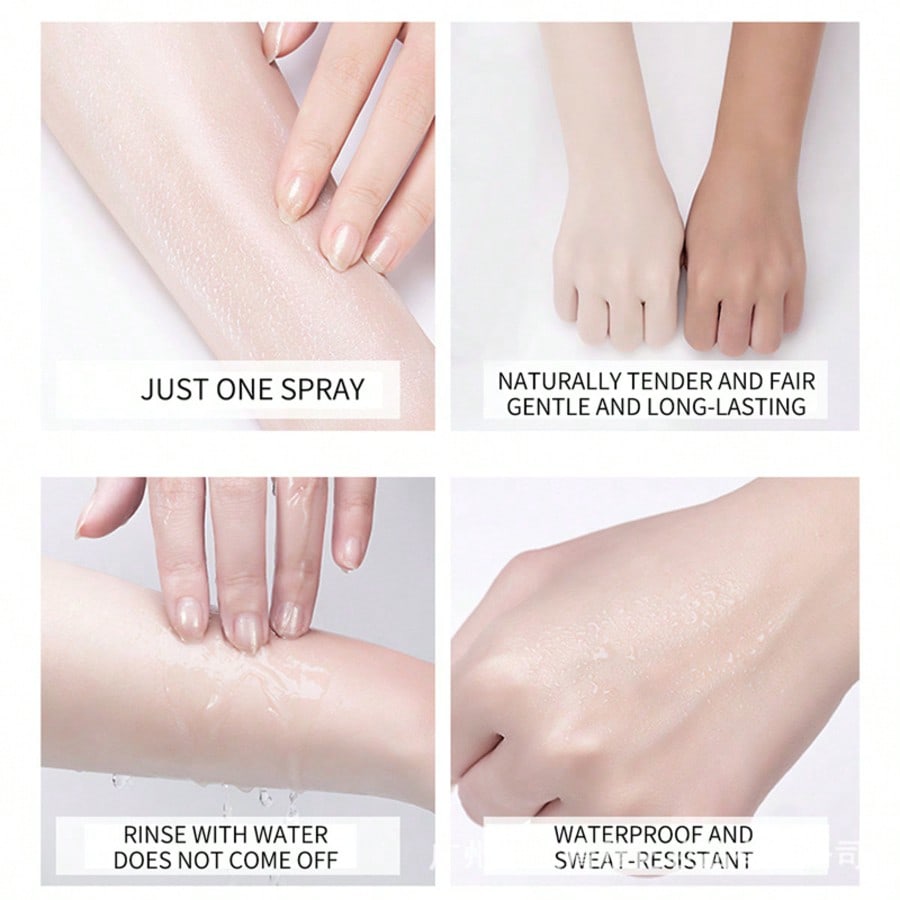 Wrinkle Whitening Sunscreen Spray, Lightweight, Non-Greasy, Moisturizing, Waterproof, Facial UV Prot
