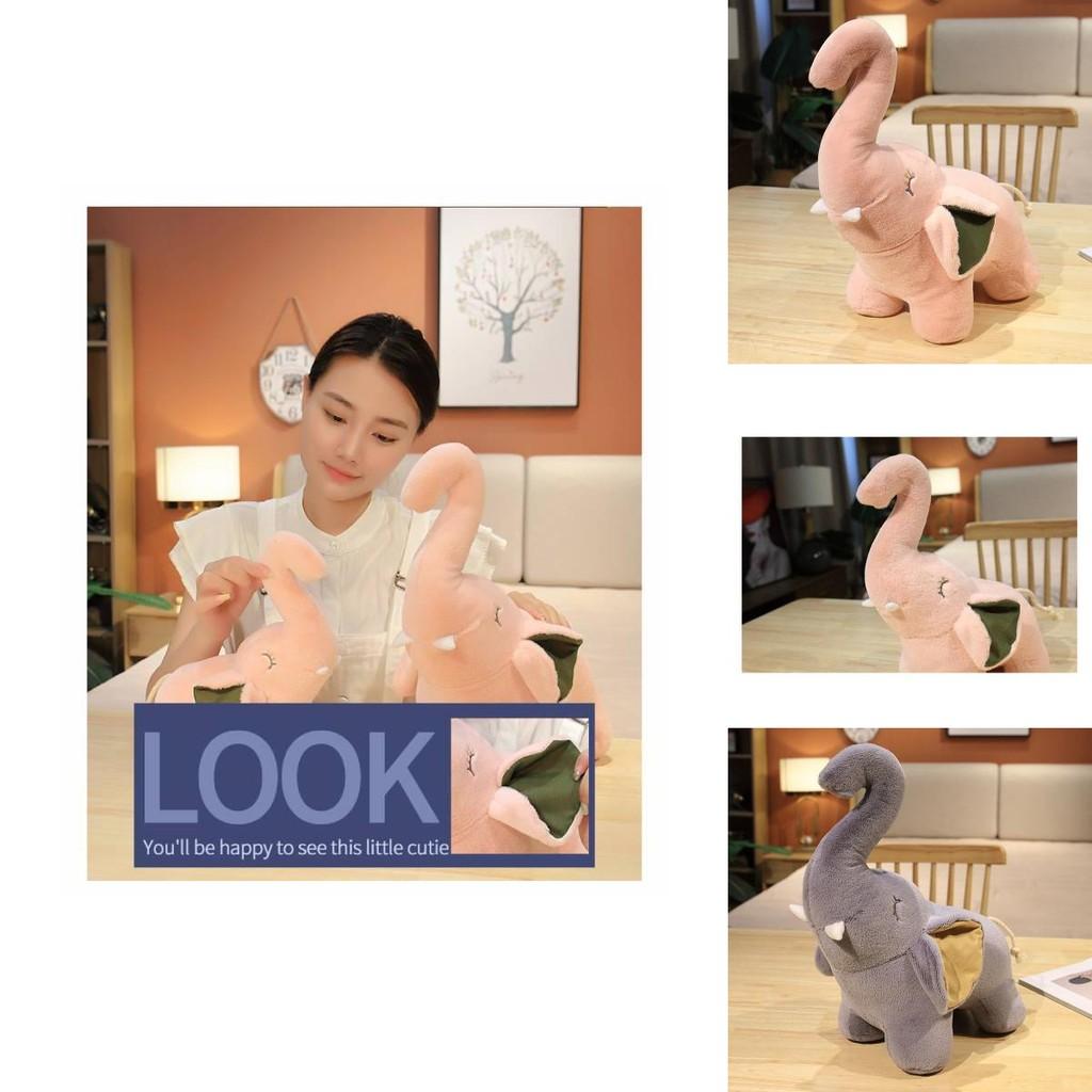 Adorable Plush Elephant Toy For Babies With Soft Short Pile Fabric And Cozy Support