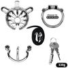 Metal Stainless Steel Chastity CB Flat Lock Patch Cage, Male Lock, Chastity Lock, Load-bearing Exercise Adult Sex Toy