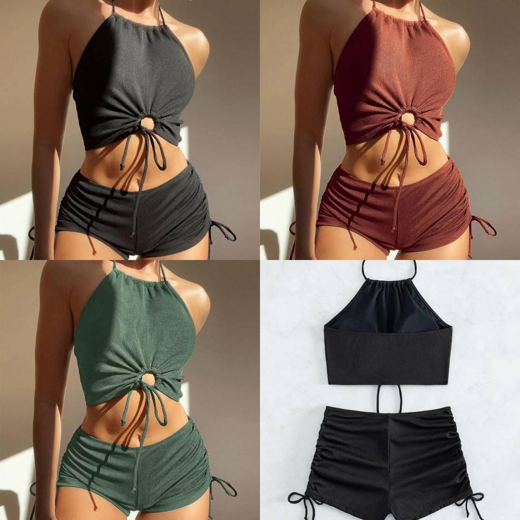 Nylon Bikini Swimsuit For Women With Padded Top And Classic Cut For Beach And Water Sports