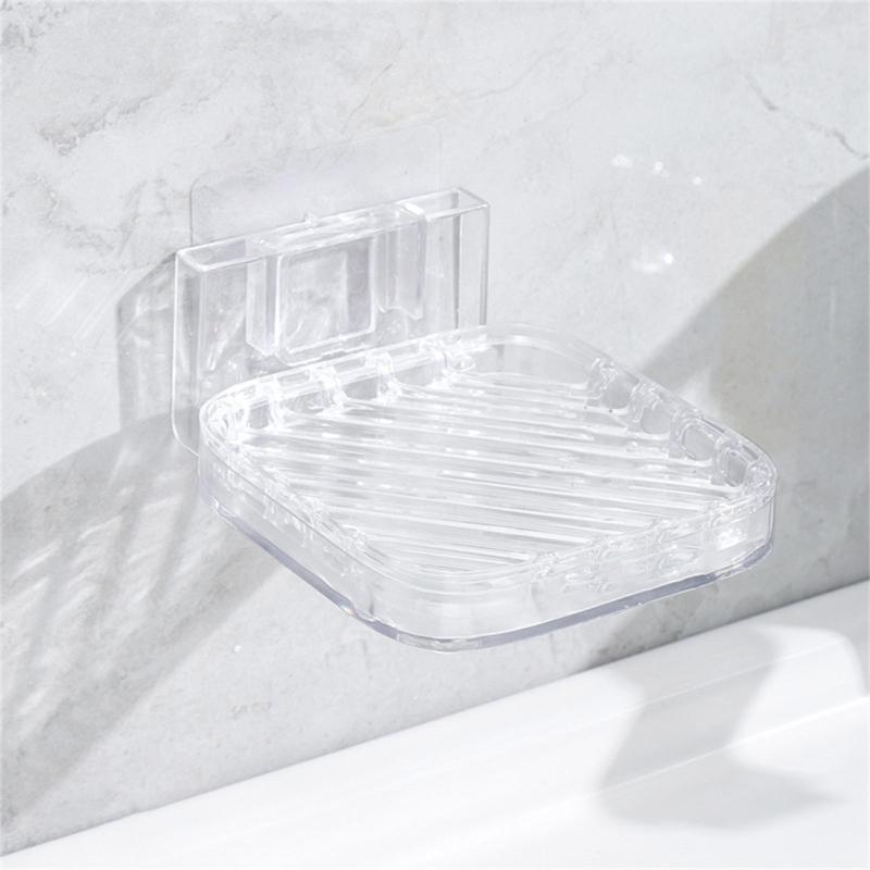 Creative Soap Holder With Adhesive For Easy Installation Kitchen Sink Mount With Drain Soap Holder Easy Cleaning