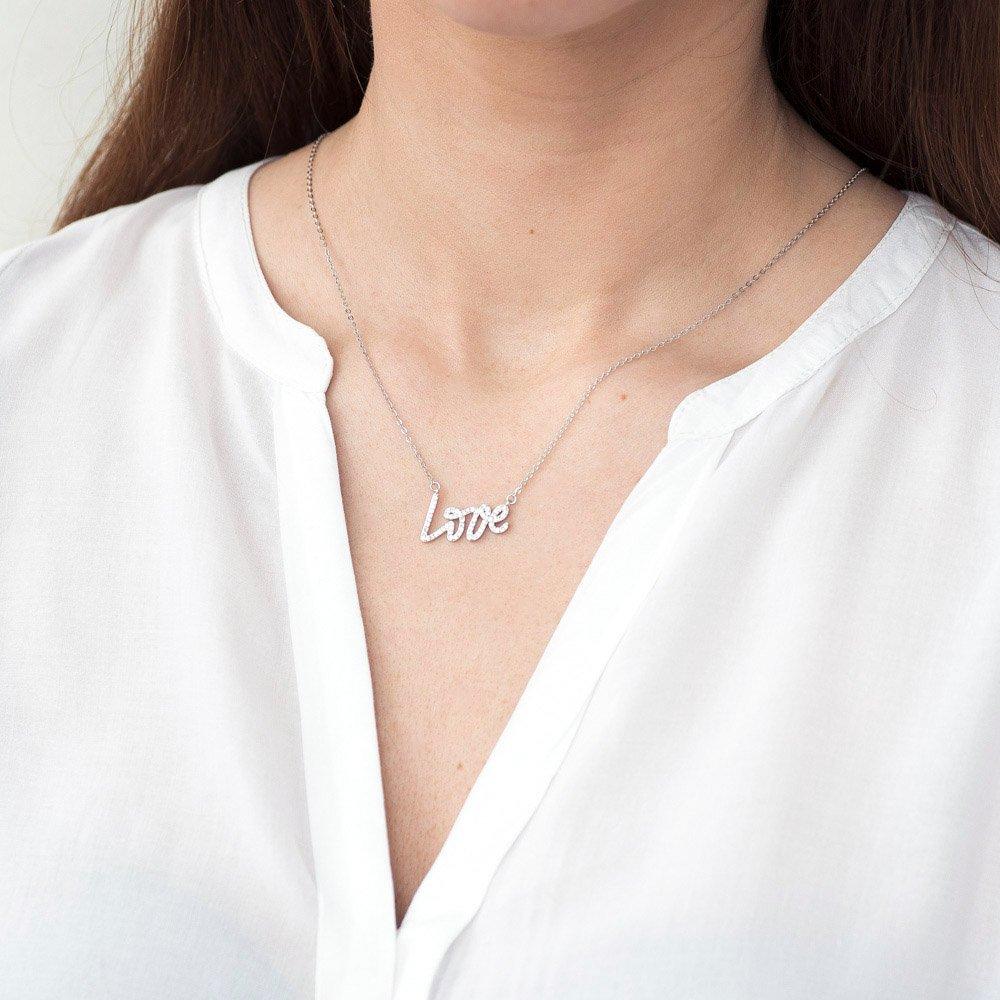 

Срібна каблучка Love з фіанітами Oniks 45 срібний