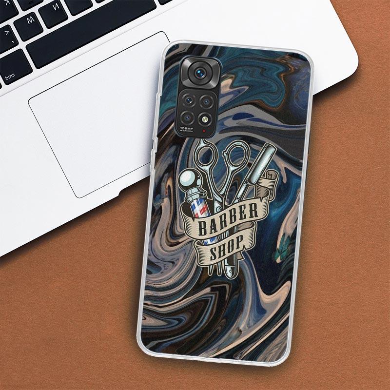 Hair Stylist Scissors Brush Phone Case For Xiaomi Redmi Note 13 12 12S 11 11S 10 10S 9 9S 11T 11E Pro Plus 8 8T 7 + Coque Cover
