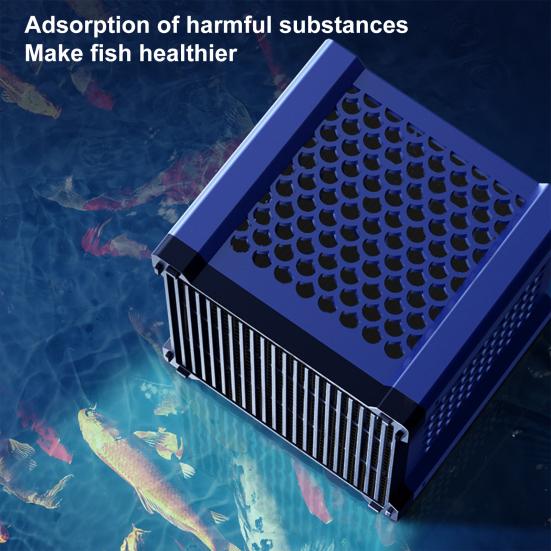 Fish Tank Filter Box Water Purifier Cube Multi-mesh Hole Acticarbon Ultra Strong Filtration Great Absorption Aquarium Filter