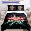 Set Lenzuola Stampato Calcio VfB Stuttgart 3 Pezzi, Comodo Set Copripiumino per Camera da Letto Amico della Pelle