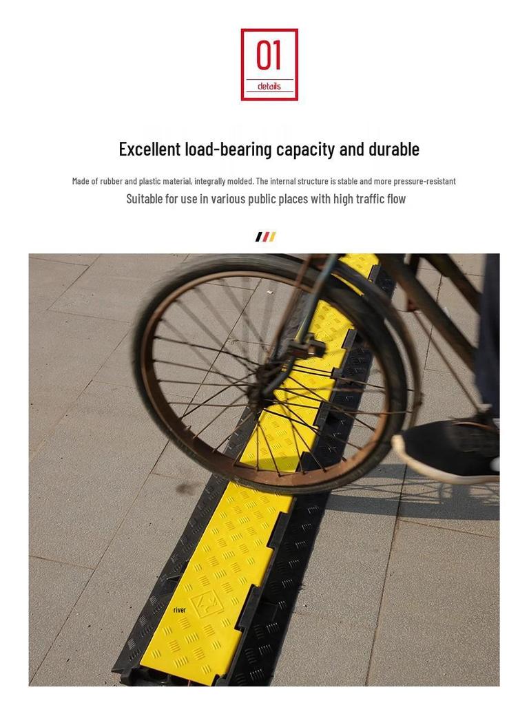 Rubber and Plastic Cable Protection Speed Bump