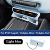 For BYD Seagull Dolphin Mini Surf -2025 Center Console Air Vent Cover Storage Box with USB Plug Organizer Case Accessories