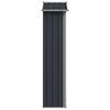 Vidaxl Garden Shed, Anthracite, 116X45X175 Cm, Galvanized Steel