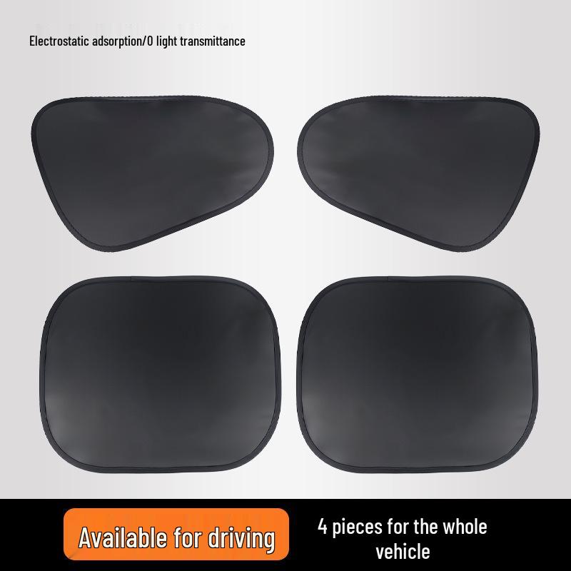 Quick-Install Full Blackout Electrostatic Car Sunshade for Sun Protection