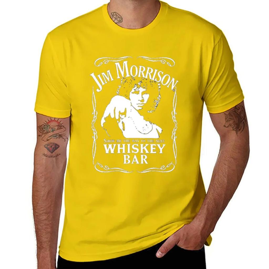 Jim Morrison T-Shirt Aesthetic Clothes Tops Cute Tops Men Workout Shirt