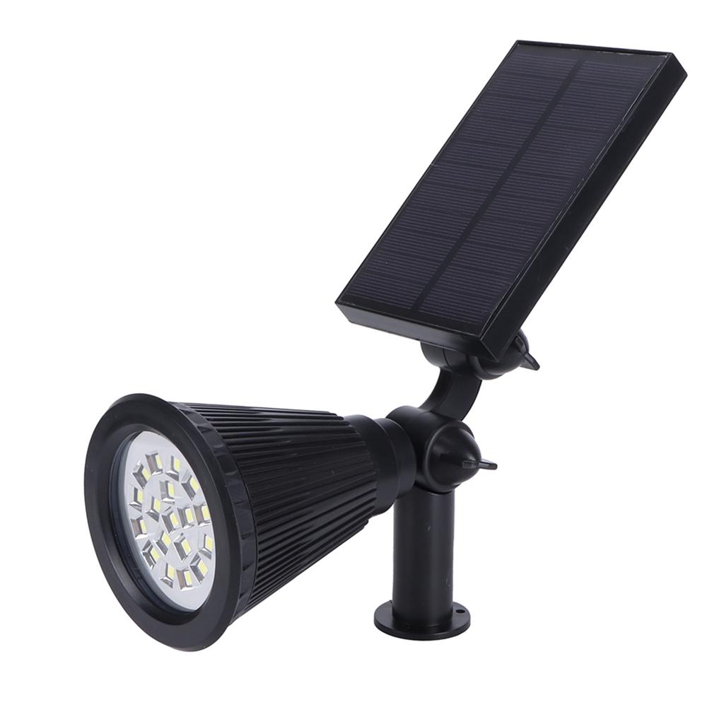 LED Solar Lawn Lights Spotlights with 18pcs Chips for Outdoor Garden Park Yard Spike LampsWhite